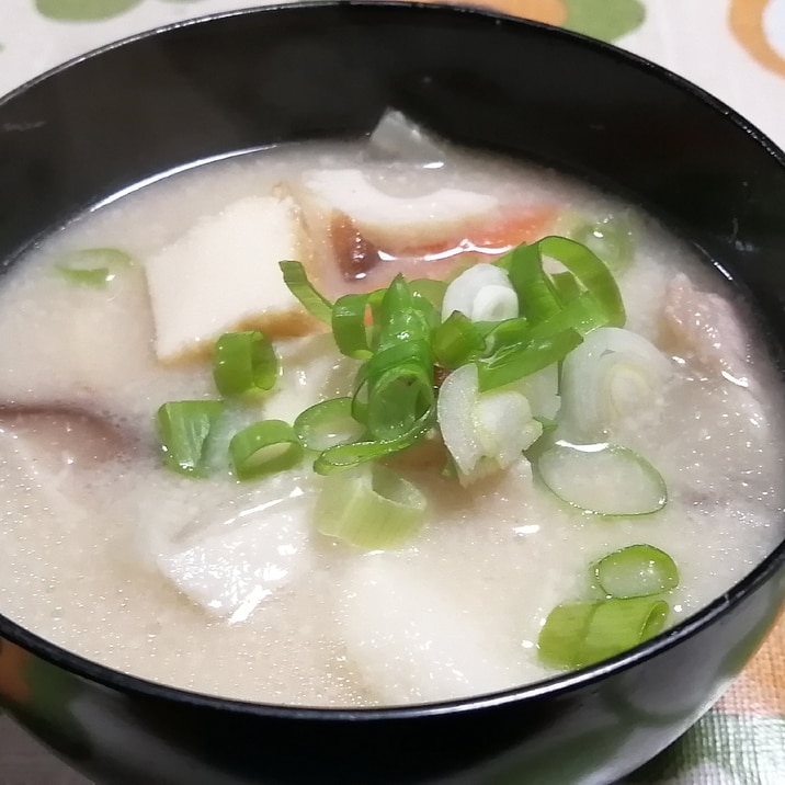 粕汁風のお味噌汁!
